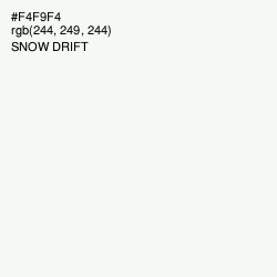 #F4F9F4 - Snow Drift Color Image